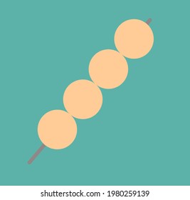 Trending and latest vector icon of kebab.