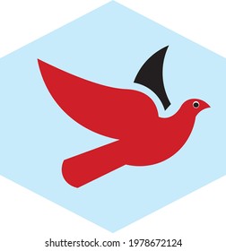 Trending and latest vector icon of robin bird.