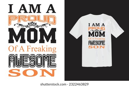 TRENDING MOM T-SHIRT DESIGN Or TYPOGRAPHY T-SHIRT DESIGN