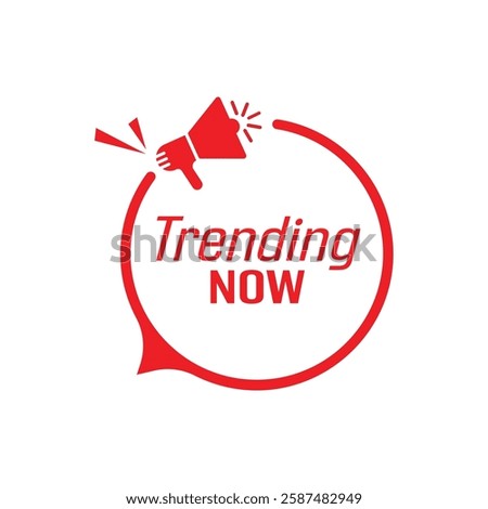 Trending Now text information sign