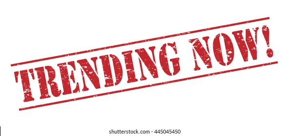trending now! vector stamp on white background