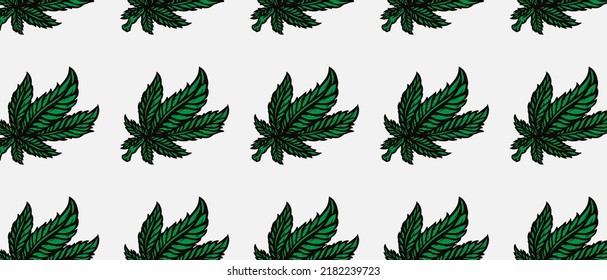 Trending object seamless pattern. Hand drawn banner template design. Template cartoon, weed, balaclava Seamless Pattern. abstract,messy, splattered,sprayer texture with easy modification vector.