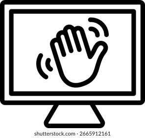  A trending tap of connection across the web.