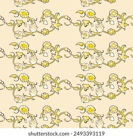 Ilustración de textura y flores para Diseños de fondo.