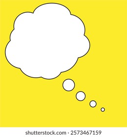 Trending thinking bubble icon. think bubble icon flat design