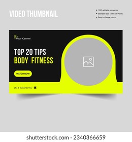 Vignette en vogue pour la salle de sport créative et le modèle de bannière Web de fitness modèle de création vectorielle de qualité supérieure, image vectorielle modifiable format de fichier eps10