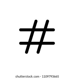 trending topic hashtag icon vector template