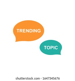 Trending Topic Icon Flat Style