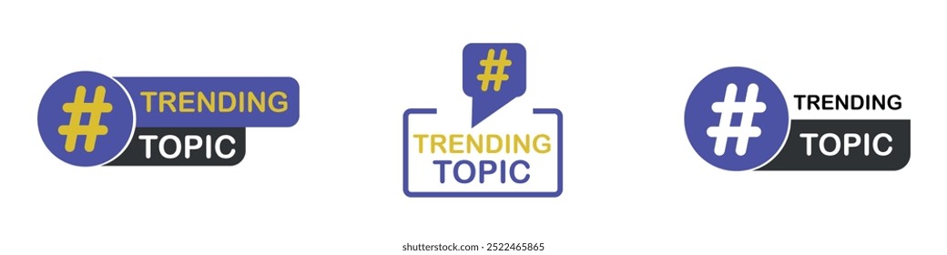 Etiqueta de tema de tendencia, Anuncio de publicidad de tema de tendencia.