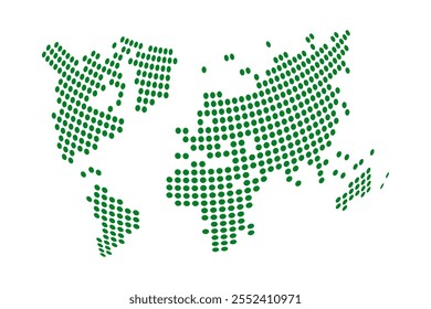 Projeto e artes de atlas infográficos de vetor de mapa de mundo universal em tendência. Um moderno cinza plano pontilhado mundo mapa vetor mostrando continentes, países, e conexões no fundo branco. 