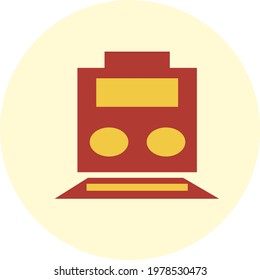 Trending and vector icon of bullet train.
