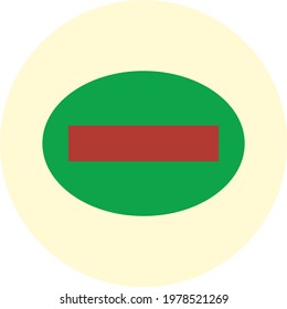 Trending and vector icon of sign no entry.