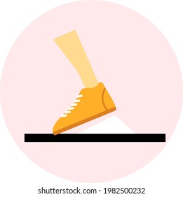 Trending and vector icon of sprint.