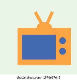 Trending vector icon of television.