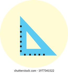 Trending and vector icon of triangular scale.