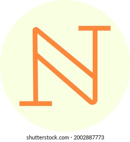 Icono de ilustrador de vector de tendencia de la moneda de nombre.