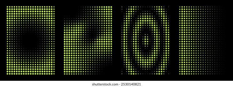 Trending vertical halftone backgrounds. the gradient. Grunge wallpaper with monochrome smooth transition to create designs. Vector.