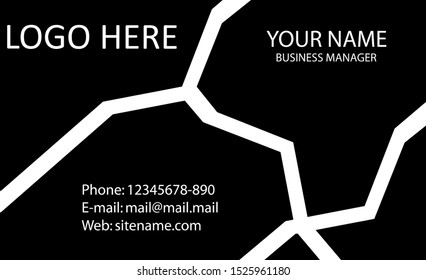 trends business card simple modern vector