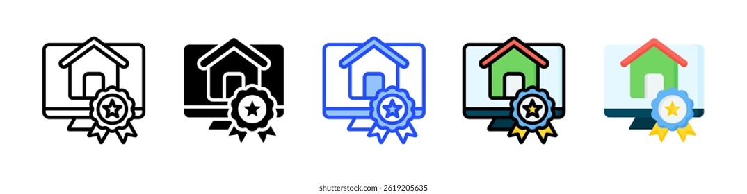 Colección de iconos de tendencias con varios estilos