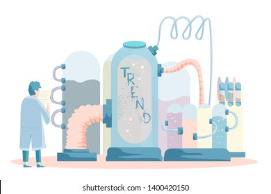 Trends laboratory. Chasing trends. Laboratory for creating trends. Trends technology.