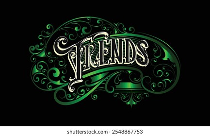 TRENDS lettering custom style design