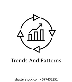 Trends Patterns Vector Line Icon Stock Vector (Royalty Free) 597432251 ...