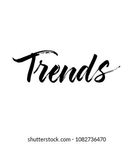 TRENDS VECTOR HAND LETTERING