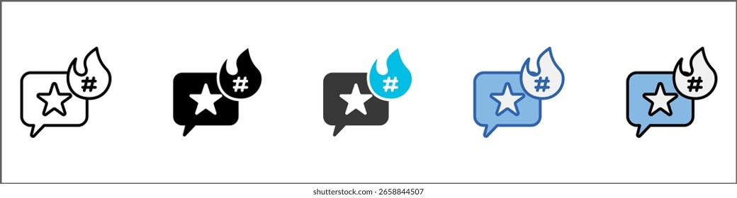 Trendsetter Icon Pack Multistyle Illustration