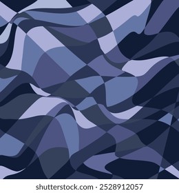 Trendy 2025 color Swirl twirl distorted background template design. Wave future dusk color background. Vector  geometric liquid poster.  EPS 10