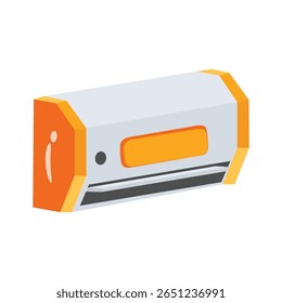 Un icono de moda 2d de AC dispositivo montado en la pared