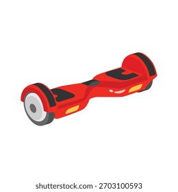 Trendy 2d Stil Symbol der modernen Hoverboard
