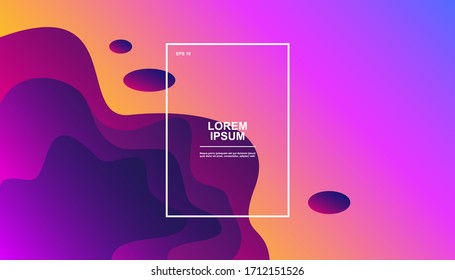 Trendy 3d paper art illustration background. Contrast colors.  Dynamic shapes composition. Eps10 vector.