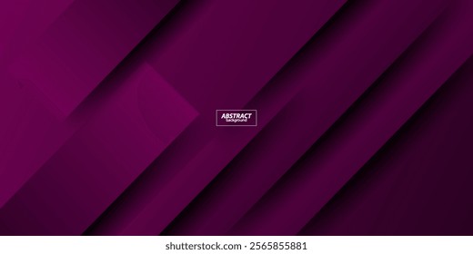 Trendy 3D paper cut abstract background with overlapping purple square pattern in the background. Vector Eps10