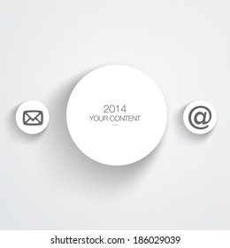 Trendy 3D website design vector Eps 10