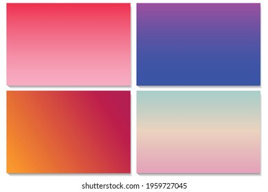 Trendy 4 Gradients Liquid Background Use in Design. Eps10 vector Minimal Landing Page.