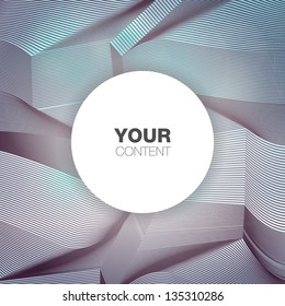 Trendy Abstract 3D Geometrical Design