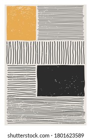 Trendy abstract aesthetic creative minimalist artistic hand drawn composition ideal for wall decoration, as postcard or brochure design, vector illustration