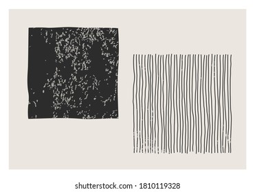 Trendy abstract aesthetic creative minimalist artistic hand drawn composition ideal for wall decoration, modern interior design, vector illustration