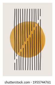 Trendy abstract aesthetic creative minimalist artistic hand drawn composition