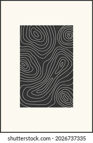 Trendy abstract aesthetic creative minimalist artistic hand drawn composition