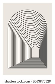 Trendy abstract aesthetic creative minimalist artistic geometric composition