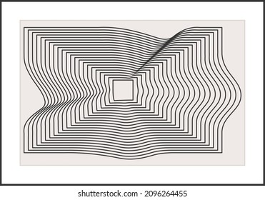 Trendy abstract aesthetic creative minimalist artistic geometric composition
