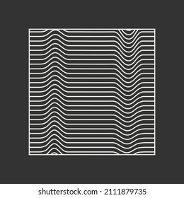 Trendy abstract aesthetic creative minimalist artistic geometric composition