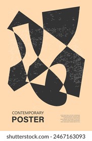 Trendy abstract aesthetic creative minimalist geometric composition
