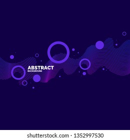 Trendy abstract art background with minimalistic style. Vector poster with elements for design
