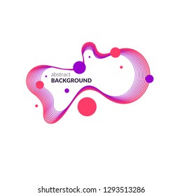 Trendy abstract art geometric background with flat, minimalistic style. Vector poster with elements for design