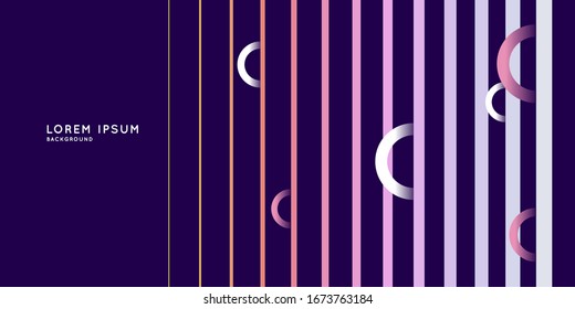 Trendy abstract art geometric background with flat, minimalistic style. Vector poster with elements for design