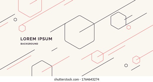 Trendy abstract art geometric background with flat, minimalistic style. Vector poster with elements for design