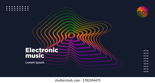 Trendy abstract art geometric background with flat, minimalistic style. Vector poster with elements for design