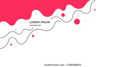 Trendy abstract art geometric background with flat, minimalistic style. Vector poster with elements for design.